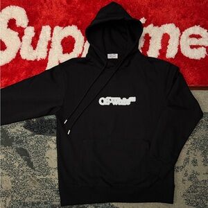 Off-White Black and White Logo Hoodie